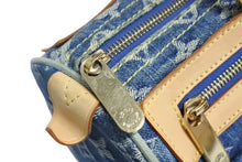 画像をギャラリービューアに読み込む, LOUIS VUITTON ルイヴィトン ハンドバッグ ネオスピーディ M95019 モノグラムデニム ゴールド金具 美品 中古 4c067762