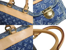 画像をギャラリービューアに読み込む, LOUIS VUITTON ルイヴィトン ハンドバッグ ネオスピーディ M95019 モノグラムデニム ゴールド金具 美品 中古 4c067762