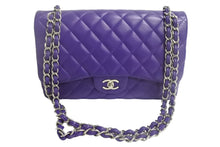 Load image into Gallery viewer, 極美品 CHANEL シャネル マトラッセ クラシック チェーンショルダーバッグ 15番台 キャビアスキン シルバー金具 パープル 中古 4c067763