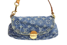 画像をギャラリービューアに読み込む, Louis Vuitton ルイヴィトン モノグラムデニム ミニプリーティ ショルダーバッグ M95050 美品 中古 4c067766