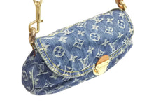 画像をギャラリービューアに読み込む, Louis Vuitton ルイヴィトン モノグラムデニム ミニプリーティ ショルダーバッグ M95050 美品 中古 4c067766