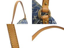 画像をギャラリービューアに読み込む, Louis Vuitton ルイヴィトン モノグラムデニム ミニプリーティ ショルダーバッグ M95050 美品 中古 4c067766