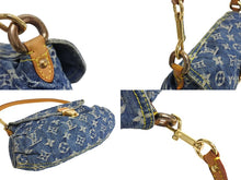画像をギャラリービューアに読み込む, Louis Vuitton ルイヴィトン モノグラムデニム ミニプリーティ ショルダーバッグ M95050 美品 中古 4c067766