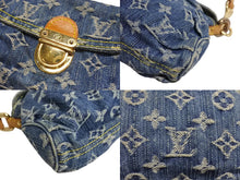 画像をギャラリービューアに読み込む, Louis Vuitton ルイヴィトン モノグラムデニム ミニプリーティ ショルダーバッグ M95050 美品 中古 4c067766