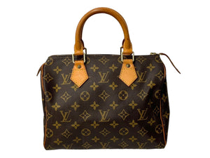 LOUIS VUITTON ルイヴィトン スピーディ30 ハンドバッグ M41526 旧型 モノグラム PVC レザー ゴールド金具 ブラウン 美品 中古 4c067767