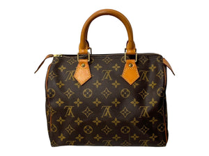 LOUIS VUITTON ルイヴィトン スピーディ30 ハンドバッグ M41526 旧型 モノグラム PVC レザー ゴールド金具 ブラウン 美品 中古 4c067767