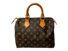 画像をギャラリービューアに読み込む, LOUIS VUITTON ルイヴィトン スピーディ25 ハンドバッグ M41109 旧型 モノグラム PVC レザー ゴールド金具 ブラウン 美品 中古 4c067767