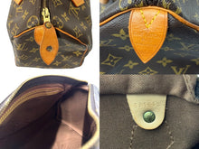 画像をギャラリービューアに読み込む, LOUIS VUITTON ルイヴィトン スピーディ25 ハンドバッグ M41109 旧型 モノグラム PVC レザー ゴールド金具 ブラウン 美品 中古 4c067767