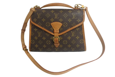 LOUIS VUITTON ルイヴィトン ビバリー ハンドバッグ M51121 ビジネスバッグ 2WAY PVC ヌメ革 ブラウン 美品 中古 4c067769