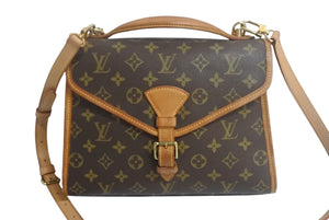 LOUIS VUITTON ルイヴィトン ビバリー ハンドバッグ M51121 ビジネスバッグ 2WAY PVC ヌメ革 ブラウン 美品 中古 4c067769