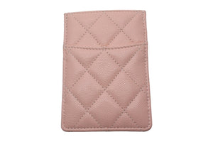 Very Good Condition CHANEL Card Case Random Number Coco Mark Caviar Skin Quilted Pink Used 4c067788