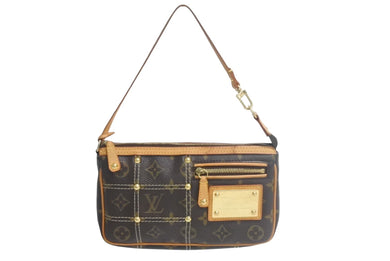 LOUIS VUITTON ルイヴィトン モノグラム リヴェット ポシェット アクセソワール ポーチ M40141 美品 中古 4c067791