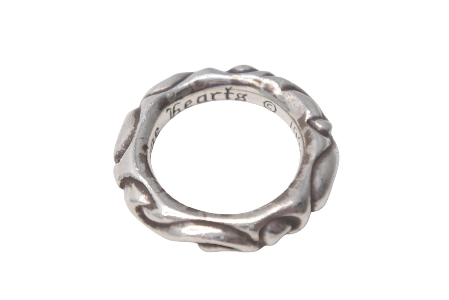 CHROME HEARTS クロムハーツ スクロール バンド リング ロゴ アクセサリー 小物 シルバー シルバー925 17号 11.2g 美品  中古 4c067800 – Casanova Vintage