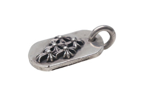 CHROME HEARTS クロムハーツ レイズドドッグタグ チャーム ネックレストップ ペンダントトップ シルバー シルバー925 美品 中古 4c067808