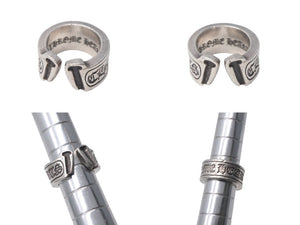 CHROME HEARTS クロムハーツ ラージスクロールラベル リング シルバー シルバー925 ロゴ アクセサリー 10号 美品 中古 4c067812