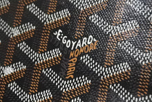 Load image into Gallery viewer, 新品未使用 Goyard ゴヤール プリュメ ポーチウォレット ショルダーバッグ ゴヤールディンキャンバス ブラック 中古 4c067828