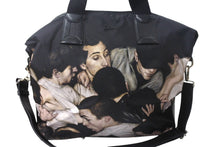 画像をギャラリービューアに読み込む, Dior homme ディオールオム 2WAYバッグ トートバッグ ショルダーバック 総柄 DAN WITZ ダン・ウィッツ モッシュピット 美品 中古 4c067831