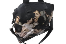 画像をギャラリービューアに読み込む, Dior homme ディオールオム 2WAYバッグ トートバッグ ショルダーバック 総柄 DAN WITZ ダン・ウィッツ モッシュピット 美品 中古 4c067831