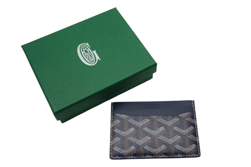 新品未使用 GOYARD ゴヤール サンシュルピス カードケース ネイビー STSULPPMLTY12CL12X 中古 4c067844