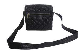 CHANEL シャネル コココクーン マトラッセ ショルダーバッグ A48616 14番台 ナイロン ブラック シルバー金具 美品 中古 4c067846