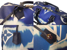 Load image into Gallery viewer, LOUIS VUITTON ルイヴィトン 2WAYバッグ スピーディー バンドリエール 30 LVエスカル ブルー ボストンバッグ シルバー金具 M45146 美品 中古 4c067849