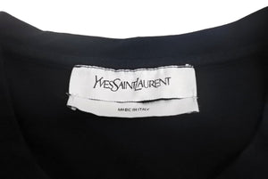 YVES SAINT LAURENT イヴサンローラン YSL カサンドラロゴ Tシャツ XS ブラック ヴィンテージ アーカイヴ 美品 中古 4c067852