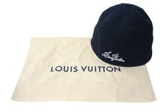 New unused item LouisVuitton Sailor hat hat M7499L Made in Italy Cotton Black White Used 4c067858
