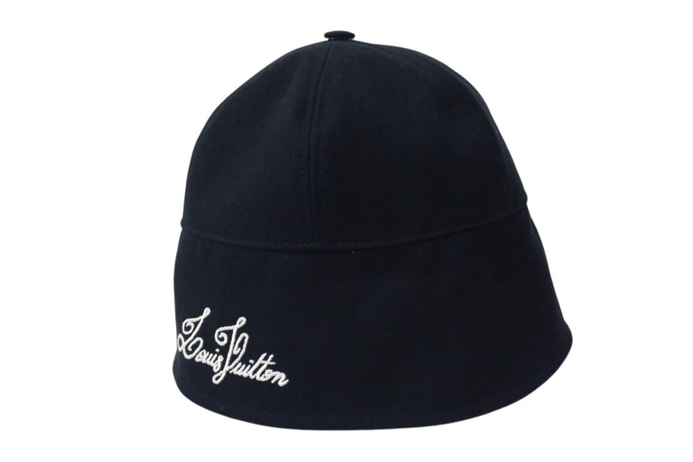 New unused item LouisVuitton Sailor hat hat M7499L Made in Italy Cotton Black White Used 4c067858