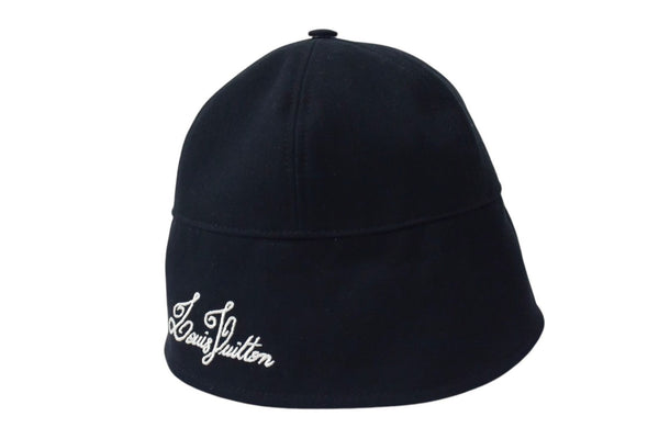 New unused item LouisVuitton Sailor hat hat M7499L Made in Italy Cotton Black White Used 4c067858