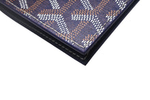 Load image into Gallery viewer, 極美品 GOYARD ゴヤール Grenelle グルネル パスポートケース カードケース PVCコーティングキャンバス ネイビー 中古 4c067860