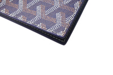 Load image into Gallery viewer, 極美品 GOYARD ゴヤール Grenelle グルネル パスポートケース カードケース PVCコーティングキャンバス ネイビー 中古 4c067860