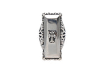 画像をギャラリービューアに読み込む, 新品未使用 CHROME HEARTS クロムハーツ RECT CRS SIDE カクテルリング 指輪 CHクロス サイズ17.5号 重量38.8g 2014刻印 シルバー925 中古 4c067864