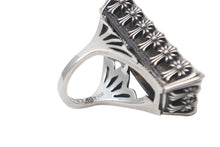 画像をギャラリービューアに読み込む, 新品未使用 CHROME HEARTS クロムハーツ RECT CRS SIDE カクテルリング 指輪 CHクロス サイズ17.5号 重量38.8g 2014刻印 シルバー925 中古 4c067864