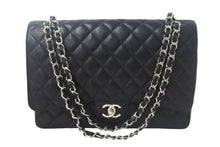 Load image into Gallery viewer, CHANEL シャネル シングルフラップ チェーンショルダーバッグ デカマトラッセ 33cm 15番台 キャビアスキン ブラック 美品 中古 4c067868