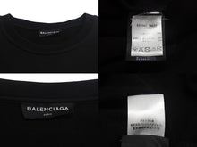 画像をギャラリービューアに読み込む, BALENCIAGA バレンシアガ スウェット 長袖 トップス 485947 TWK22 刺繍 コットン サイズXS ブラック イエロー 美品 中古 4c067880