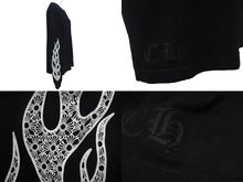 画像をギャラリービューアに読み込む, CHROME HEARTS クロムハーツ 長袖シャツ ロンT 2212 304 0226 サイズS コットン ブラック ホワイト 良品 中古 4c067882