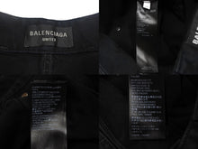 画像をギャラリービューアに読み込む, BALENCIAGA バレンシアガ デニムパンツ 23AW DOUBLE TROUSERS 767983 XSサイズ ブラック 美品 中古 4c067885