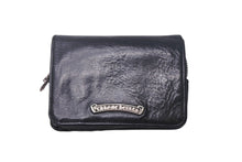 画像をギャラリービューアに読み込む, CHROME HEARTS クロムハーツ ジョーイスクロールウォレット 二つ折り財布 2246 304 0153 0900 レザー ブラック 美品 中古 4c067889