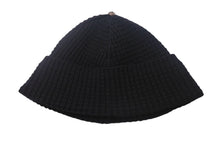 画像をギャラリービューアに読み込む, CHROME HEARTS クロムハーツ ビーニー ニット帽 フリーサイズ シルバー金具 ブラック 美品 中古 4c067918