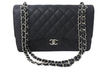 Load image into Gallery viewer, CHANEL シャネル マトラッセ30 チェーンショルダーバッグ 18番台 キャビアスキン Wフラップ ブラック シルバー金具 美品 中古 4c067942