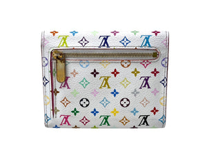 LOUISVUITTON ルイヴィトン ポルトフォイユ M58081 コアラ 三つ折り財布 モノグラム マルチカラー ホワイト 美品 中古 4c067945