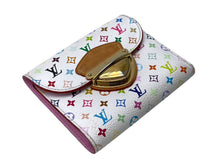 Load image into Gallery viewer, LOUISVUITTON ルイヴィトン ポルトフォイユ M58081 コアラ 三つ折り財布 モノグラム マルチカラー ホワイト 美品 中古 4c067945