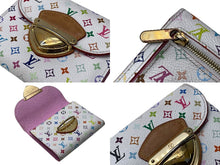 Load image into Gallery viewer, LOUISVUITTON ルイヴィトン ポルトフォイユ M58081 コアラ 三つ折り財布 モノグラム マルチカラー ホワイト 美品 中古 4c067945