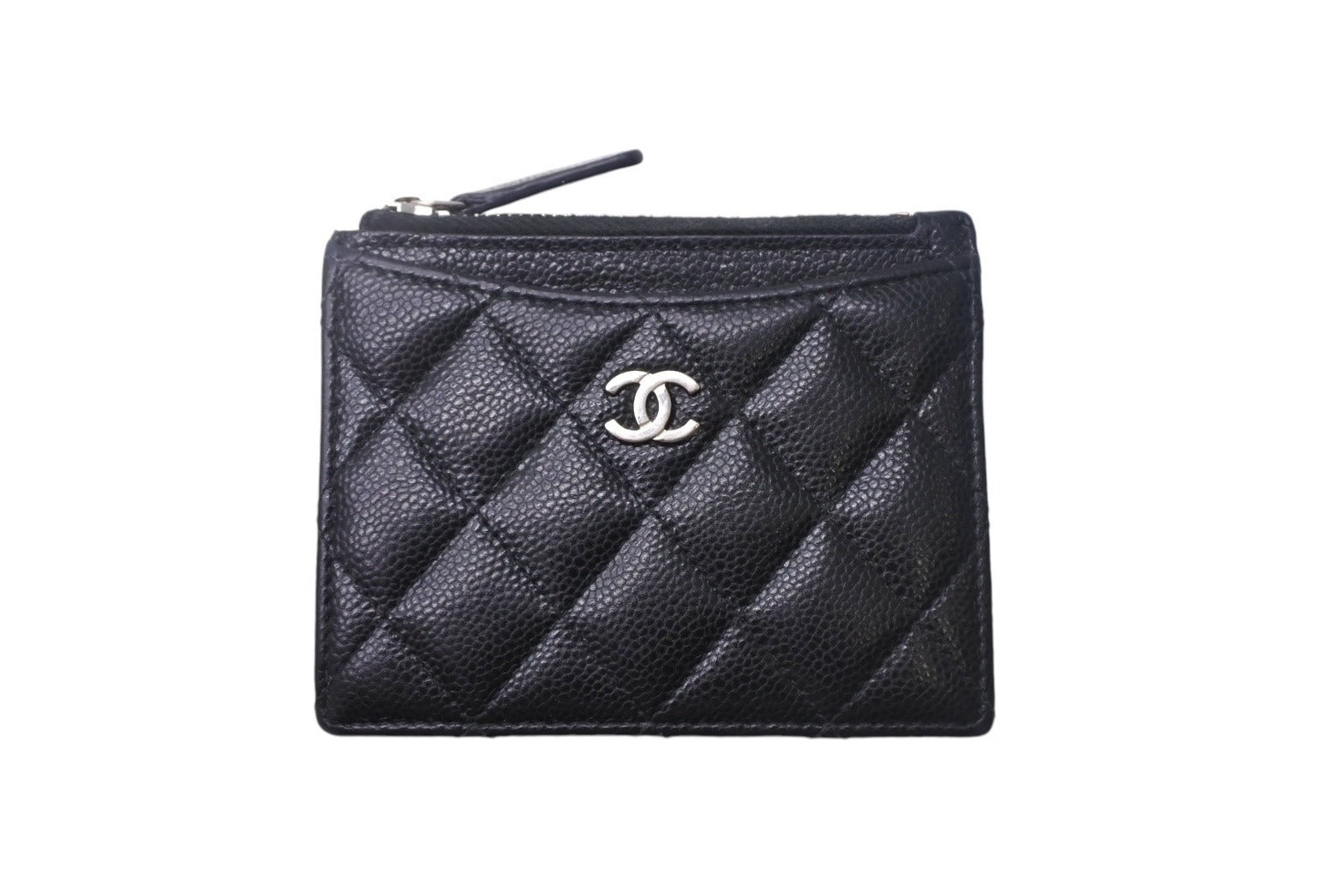 (美品)CHANEL シャネル　キャビアスキン　マネークリップ CHANEL（シャネル） 美品 ココマーク マトラッセ マグネット式