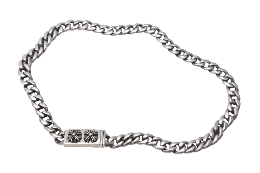 CHROME HEARTS クロムハーツ ネックレス チョーカー CHプラス 2000年 45.7ｇ シルバー 美品 中古 4c067963