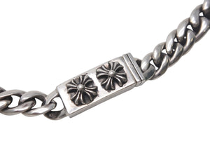 CHROME HEARTS クロムハーツ ネックレス チョーカー CHプラス 2000年 45.7ｇ シルバー 美品 中古 4c067963