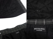 画像をギャラリービューアに読み込む, BALENCIAGA バレンシアガ Padded Shirt 中綿シャツジャケット サイズ44 チェック柄 676285 美品 中古 4c067976