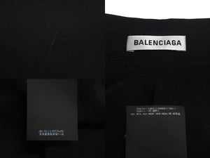 BALENCIAGA バレンシアガ 長袖シャツ トップス 542894 WFPプリント サイズ34 ブラック ホワイト 美品 中古 4c067978