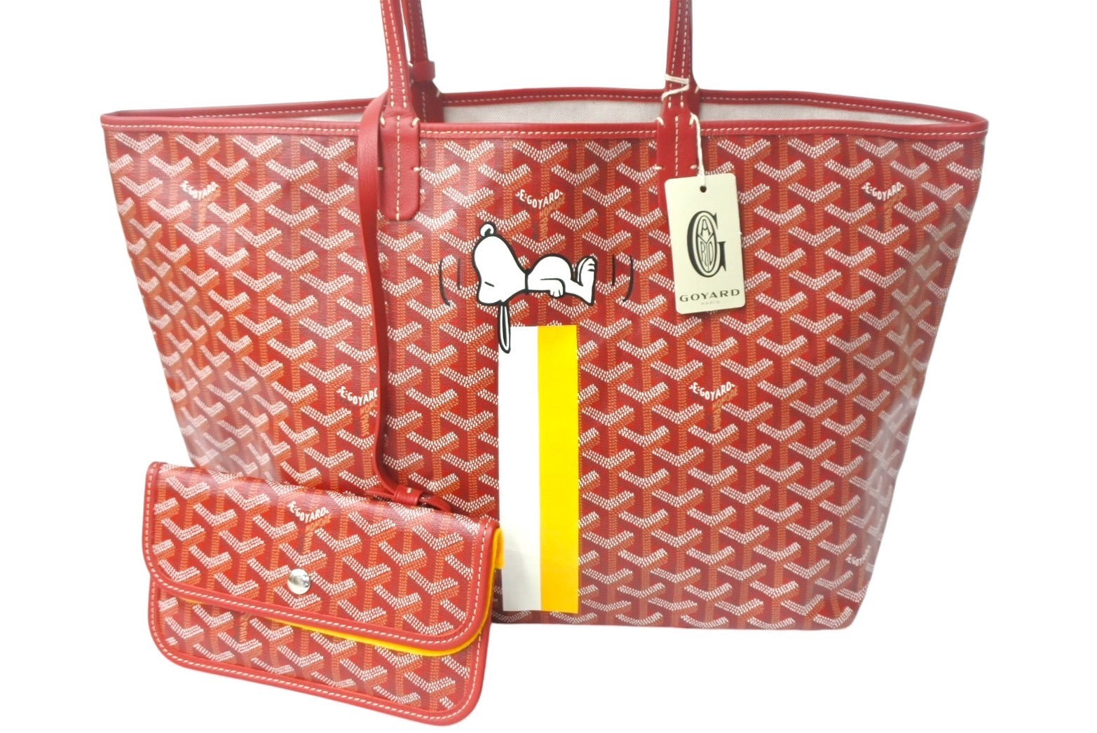 新品未使用 GOYARD ゴヤール サンルイPM トートバッグ レッド スヌーピーコラボ PVC×レザー STLOUIPMLTY02CL02P 中古  4c067980 – Casanova Vintage