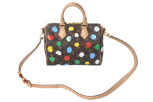 画像をギャラリービューアに読み込む, 極美品 LouisVuitton ルイヴィトン 草間彌生 モノグラム スピーディ バンドリエール25 2WAYバッグ マルチカラー M46433 中古 4c067985